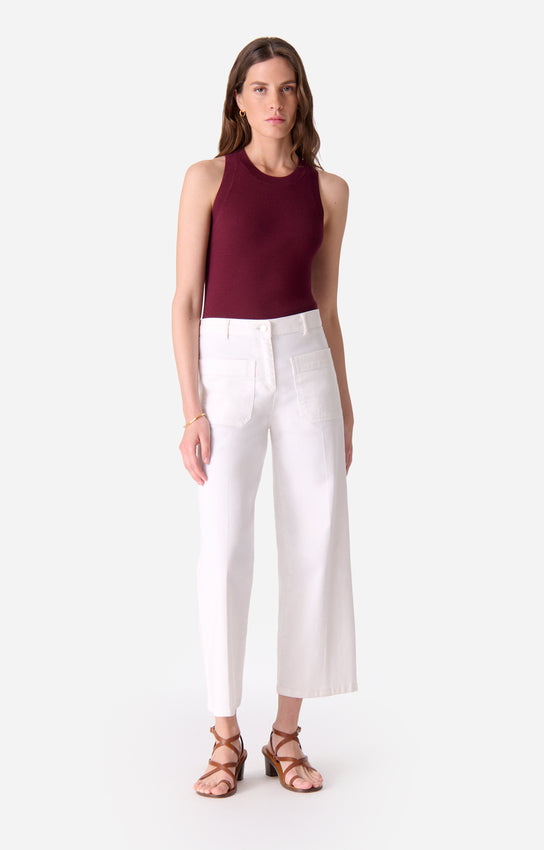 Vanessa Bruno Helias Cropped Jeans High-Waist White