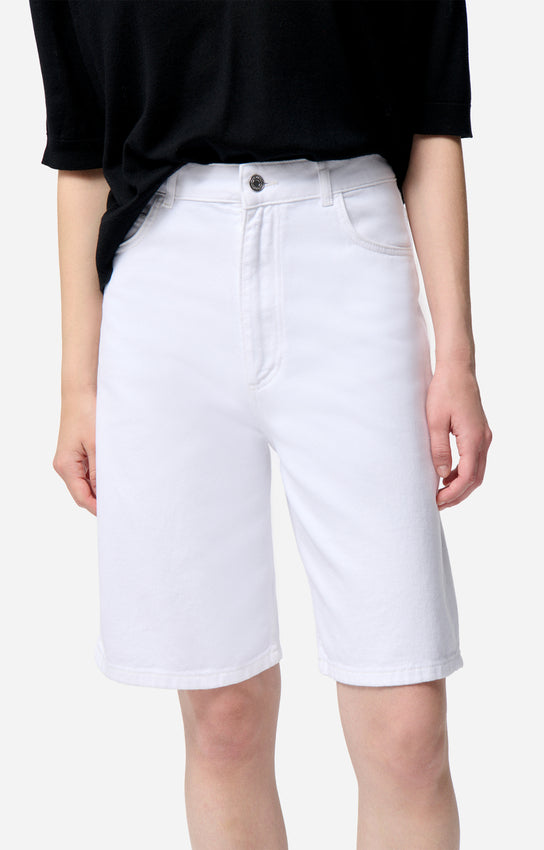 Vanessa Bruno Elouan Bermuda Shorts Cotton Ecru