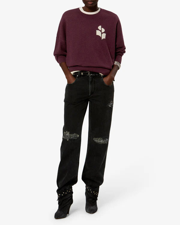 Isabel Marant Etoile Marisans Pullover Burgundy