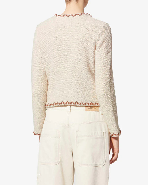 Isabel Marant Rochelle Cardigan Ecru-bronze