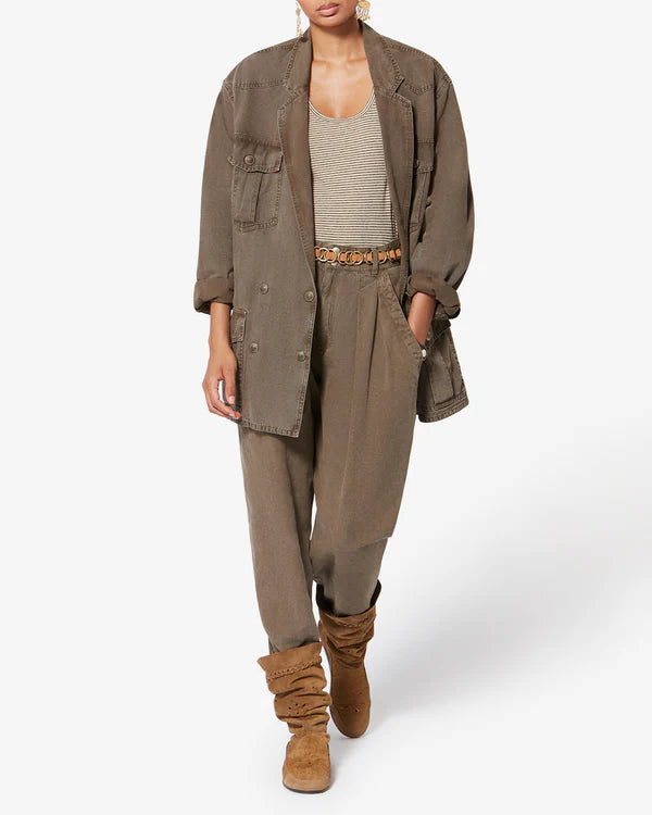 Isabel Marant Nevala Jacket Dark Bronze
