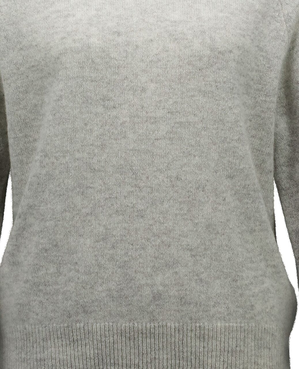 Allude Cashmere Sweater Roundneck Ligt Grey Melange