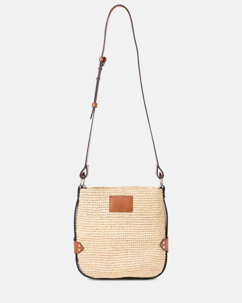 Isabel Marant Étoile BAYIA MINI RAFFIA BUCKET BACK