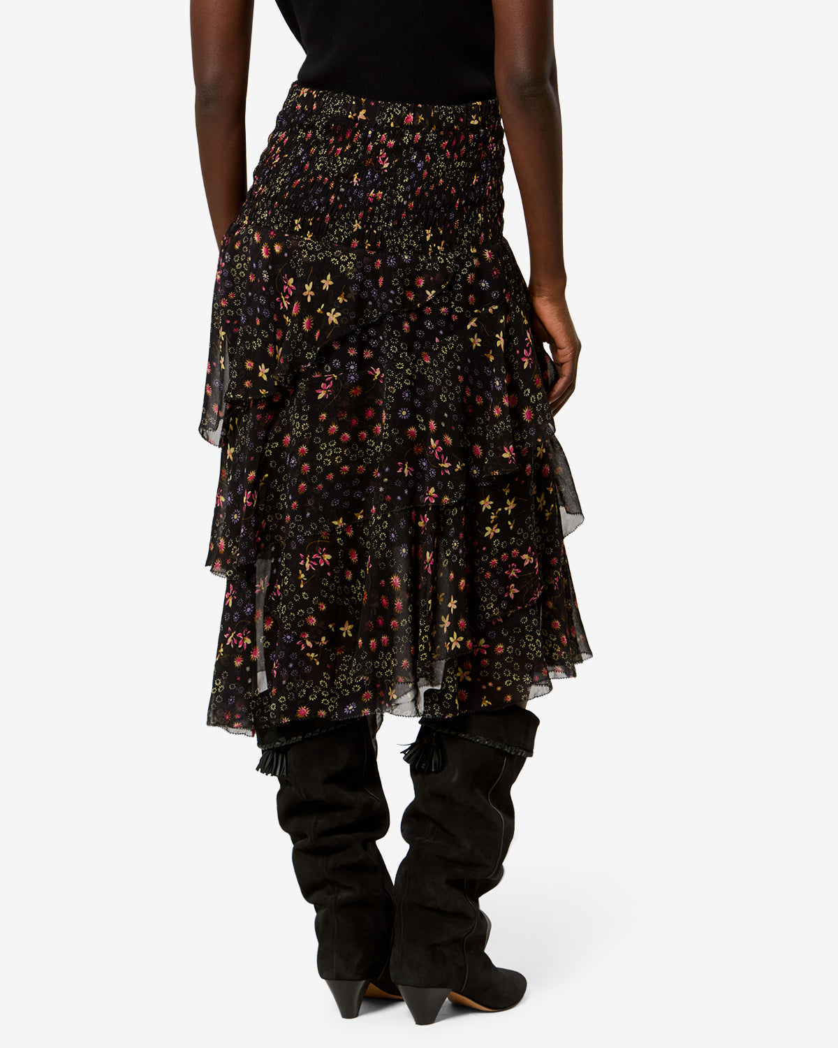 Isabel Marant Brigitte Skirt Black & Ecru
