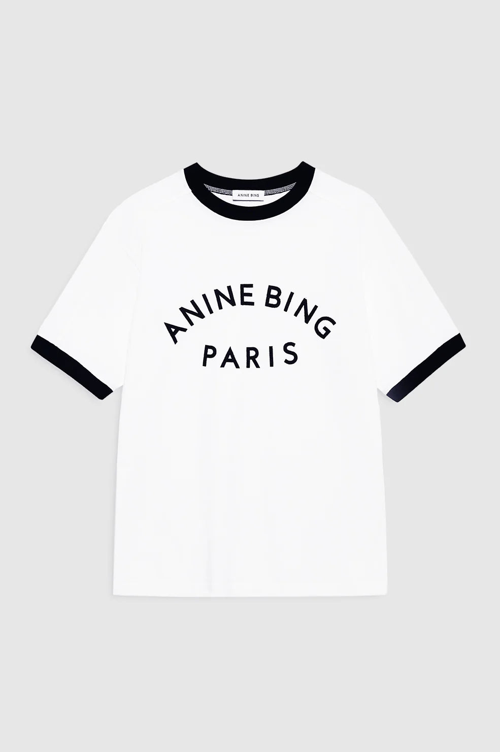 Anine Bing Jaylin Tee Paris Ivory