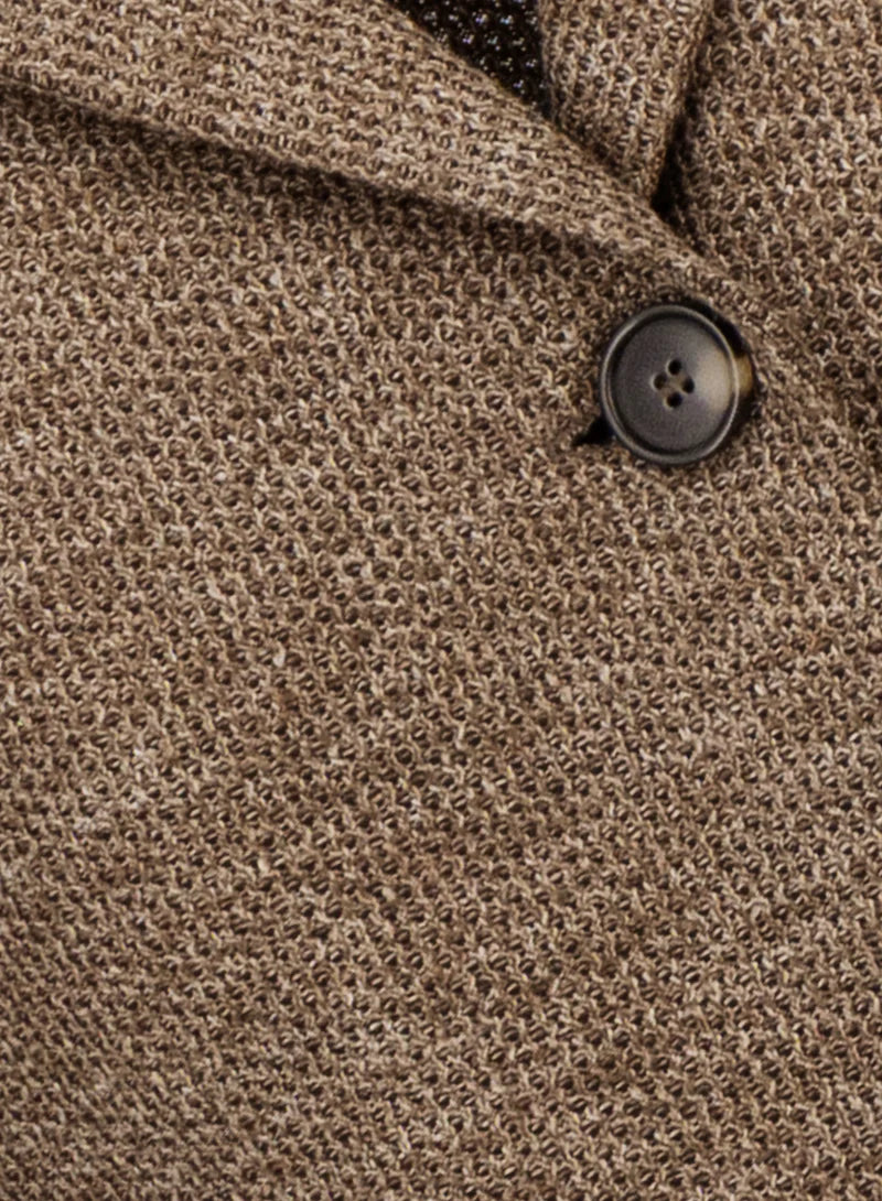 Harris Wharf s.b.Fitted Blazer Linen Honeycomb Brown