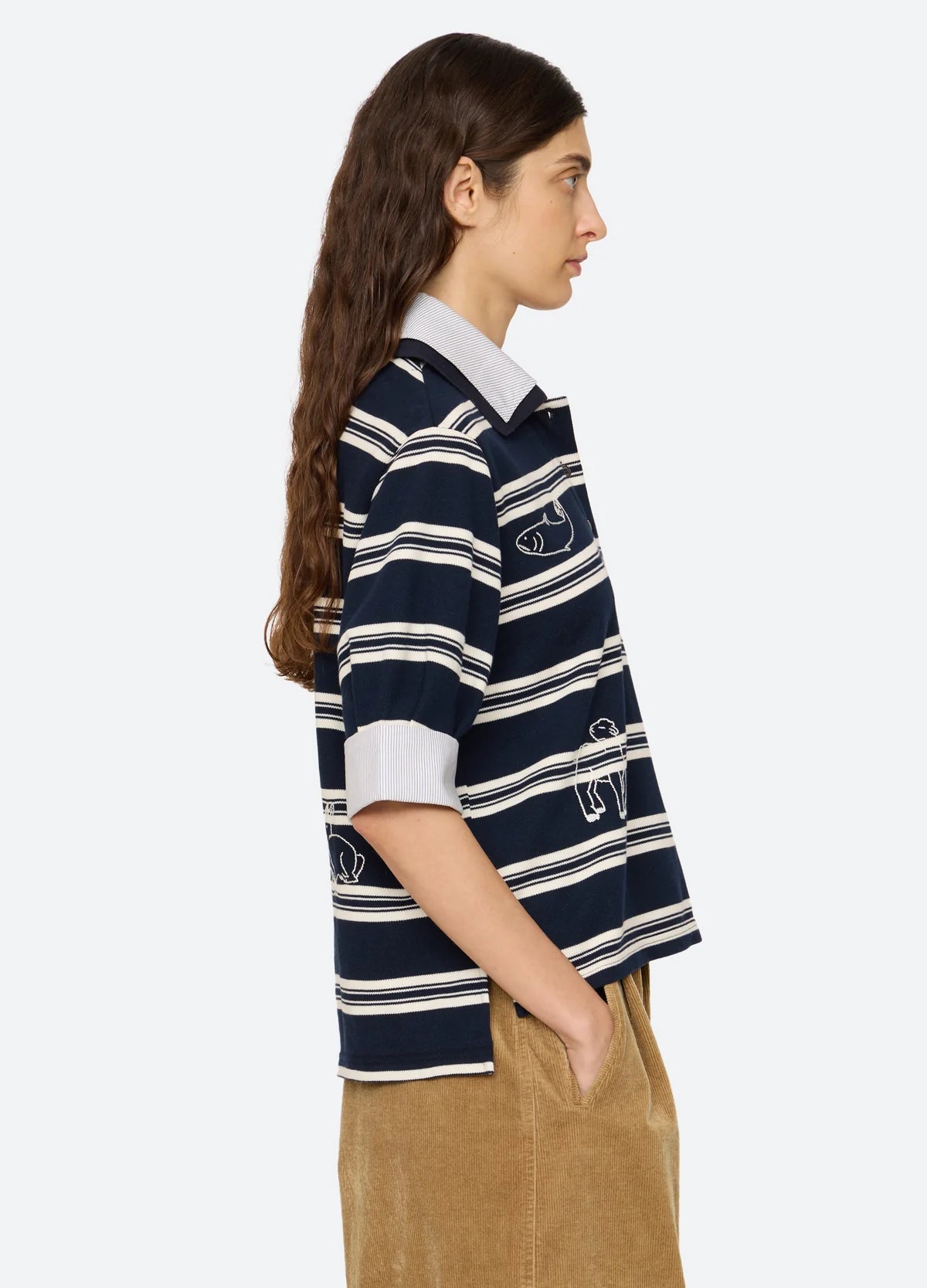 Sea New York Mina Novelty Double Layer Polo