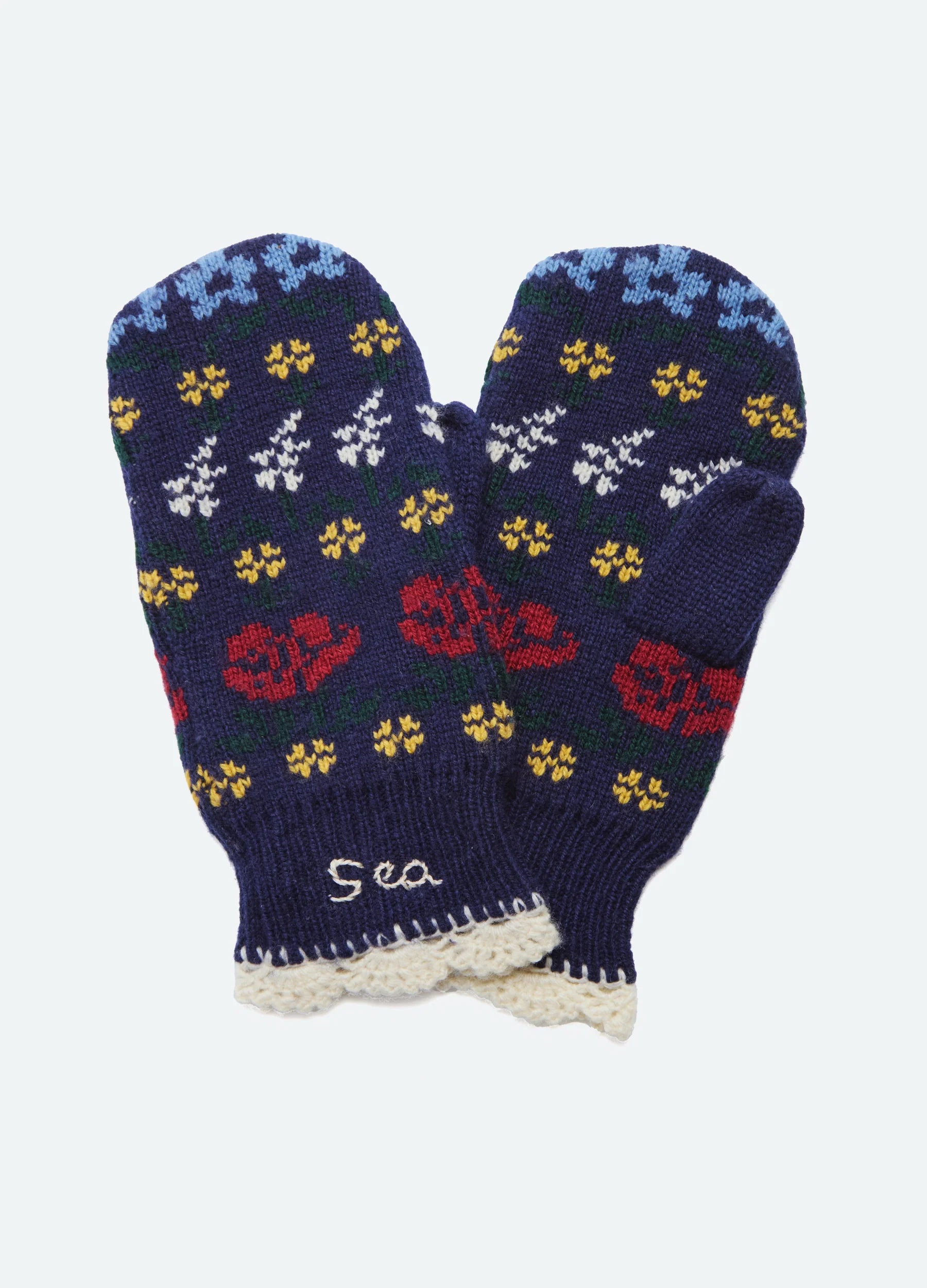 Sea New York Preston Knit Mittens Navy