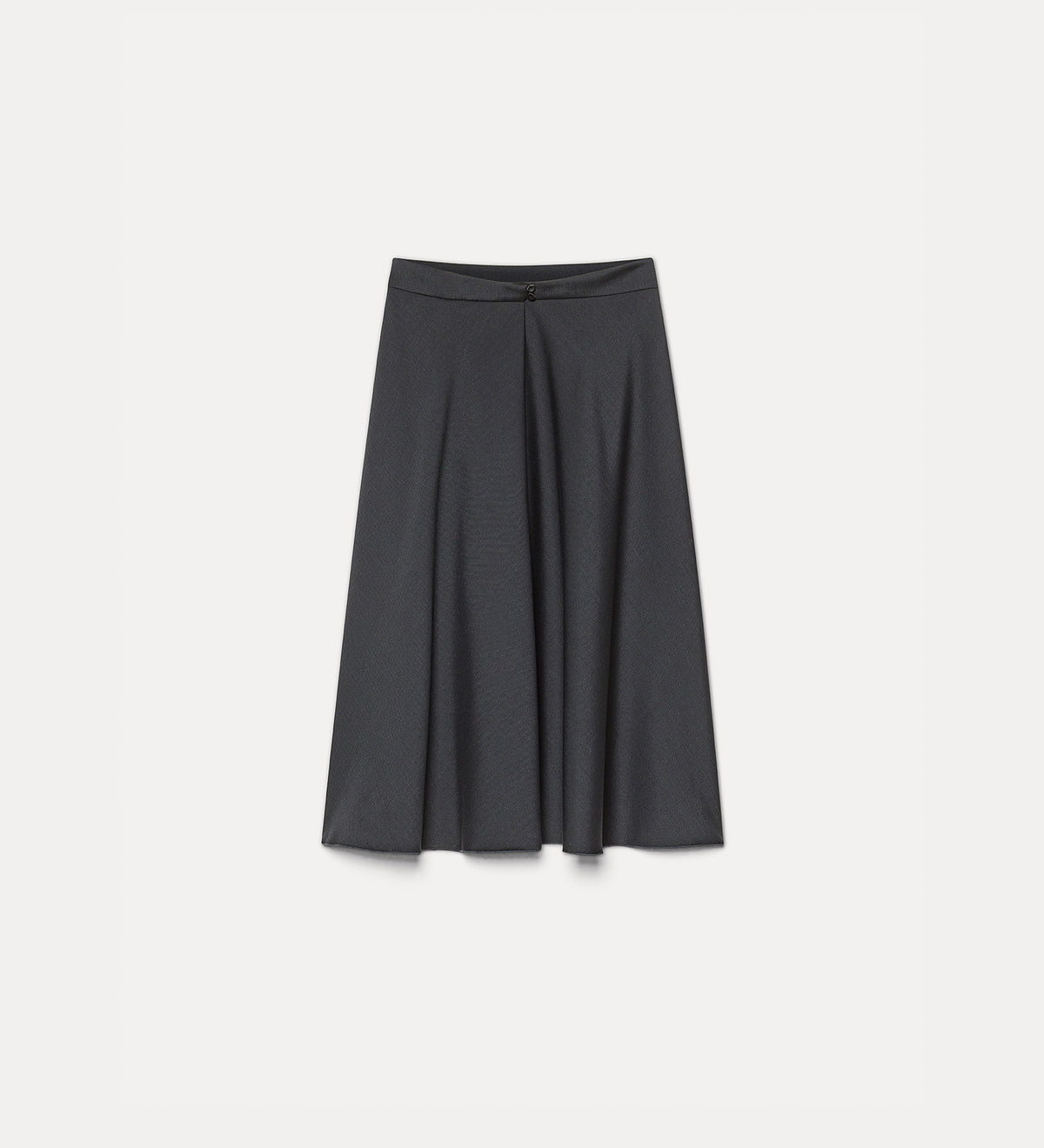 forte forte grain de poudre flared skirt nero