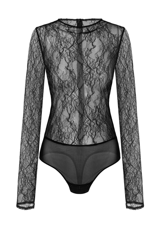 Undress Code Body Electric Bodysuit Black