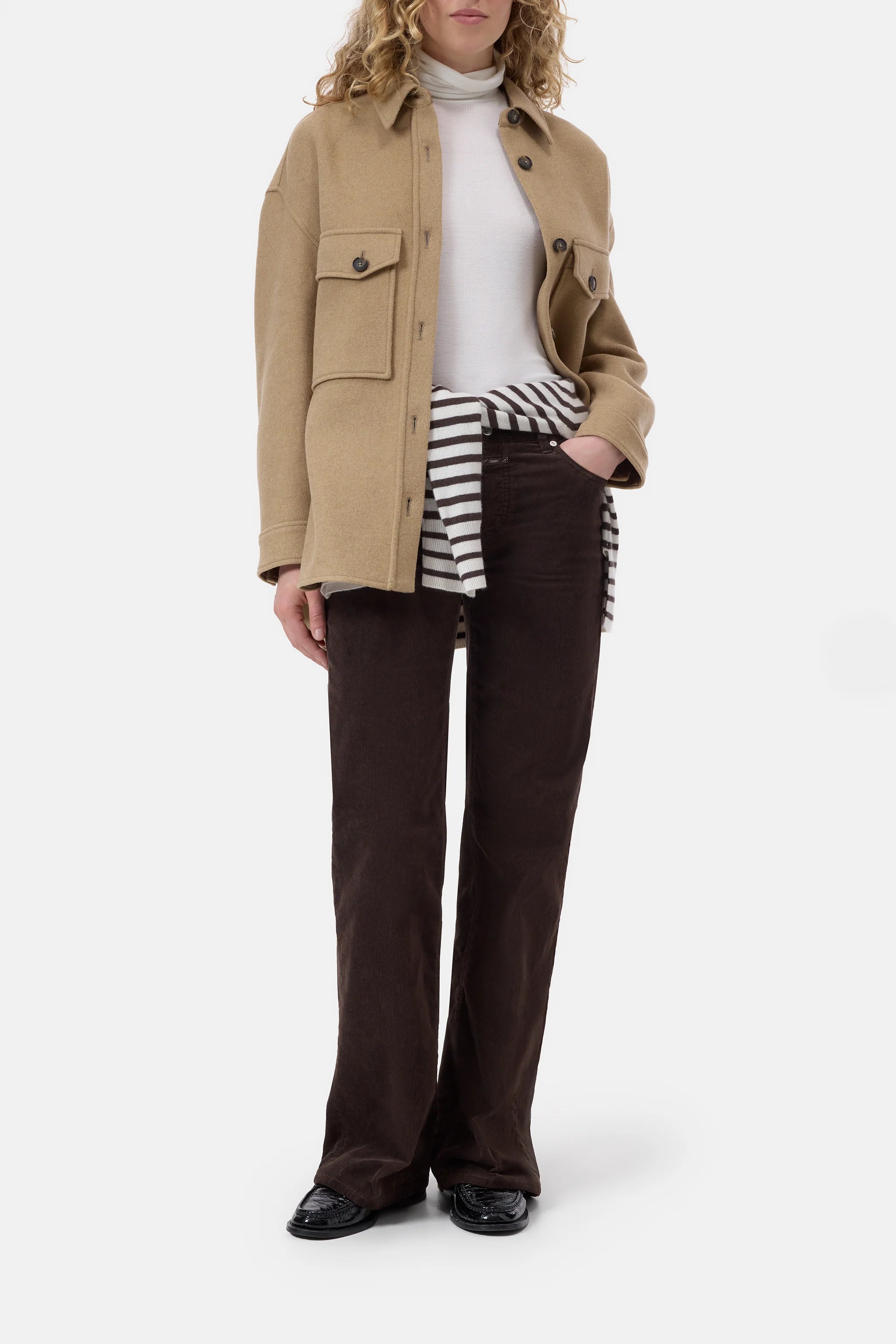 CLOSED GILLAN JEANS CORDUROY MAHOGONY BROWN