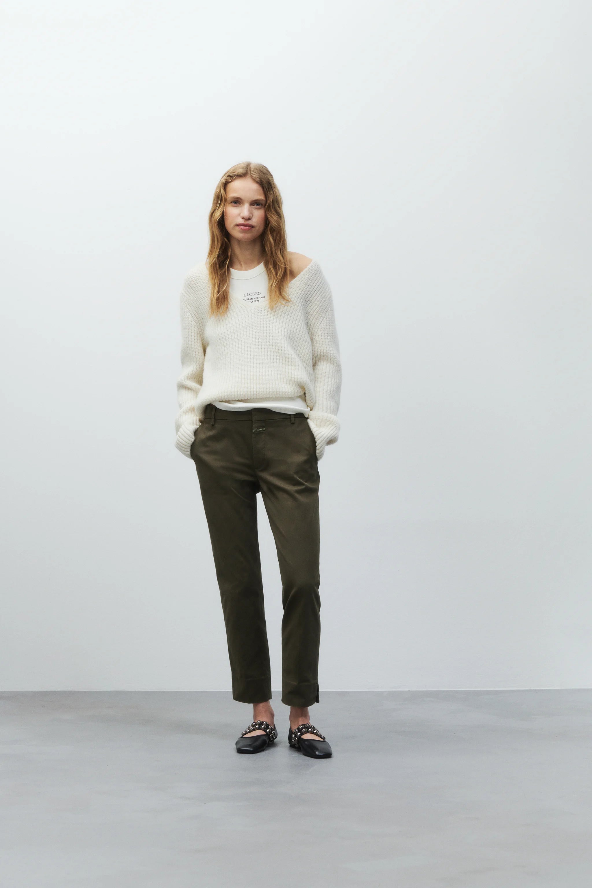 CLOSED SLIM PANTS SONNETT FOREST GREEN