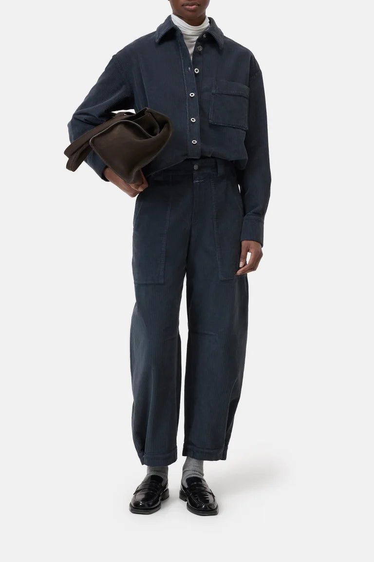 CLOSED RHANNON BARREL PANTS STORM BLUE