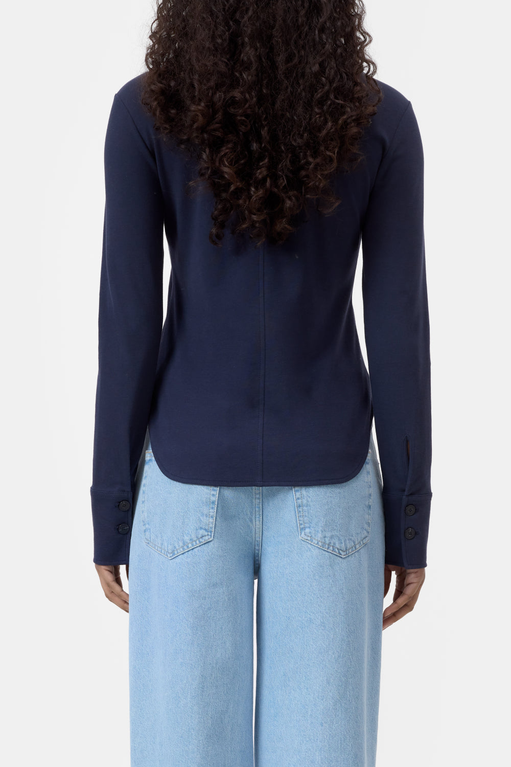 CLOSED JERSEY SHIRT DARK NIGHT