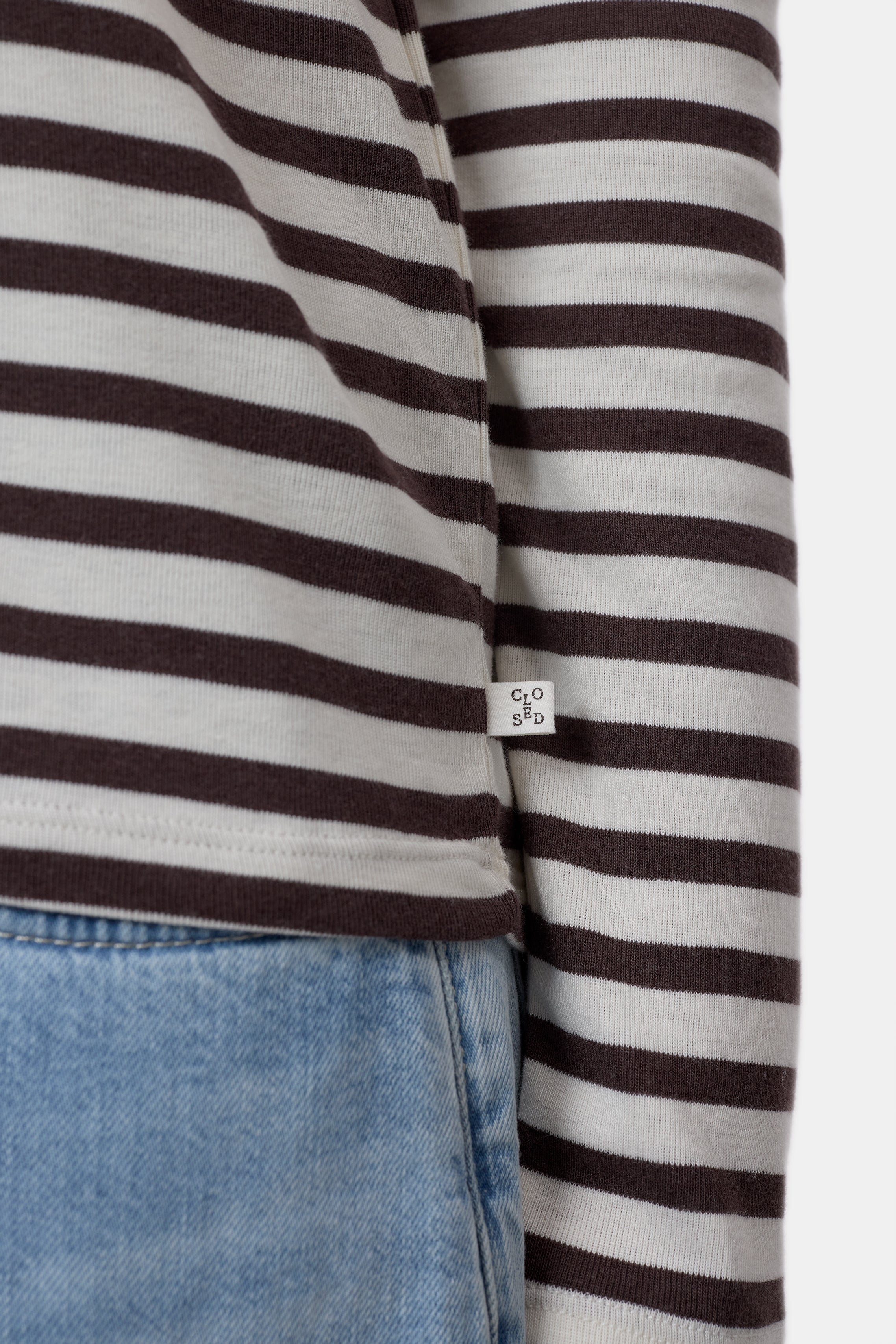 CLOSED BASIC LONGSLEEVED T-SHIRT MAHOGONY BROWN