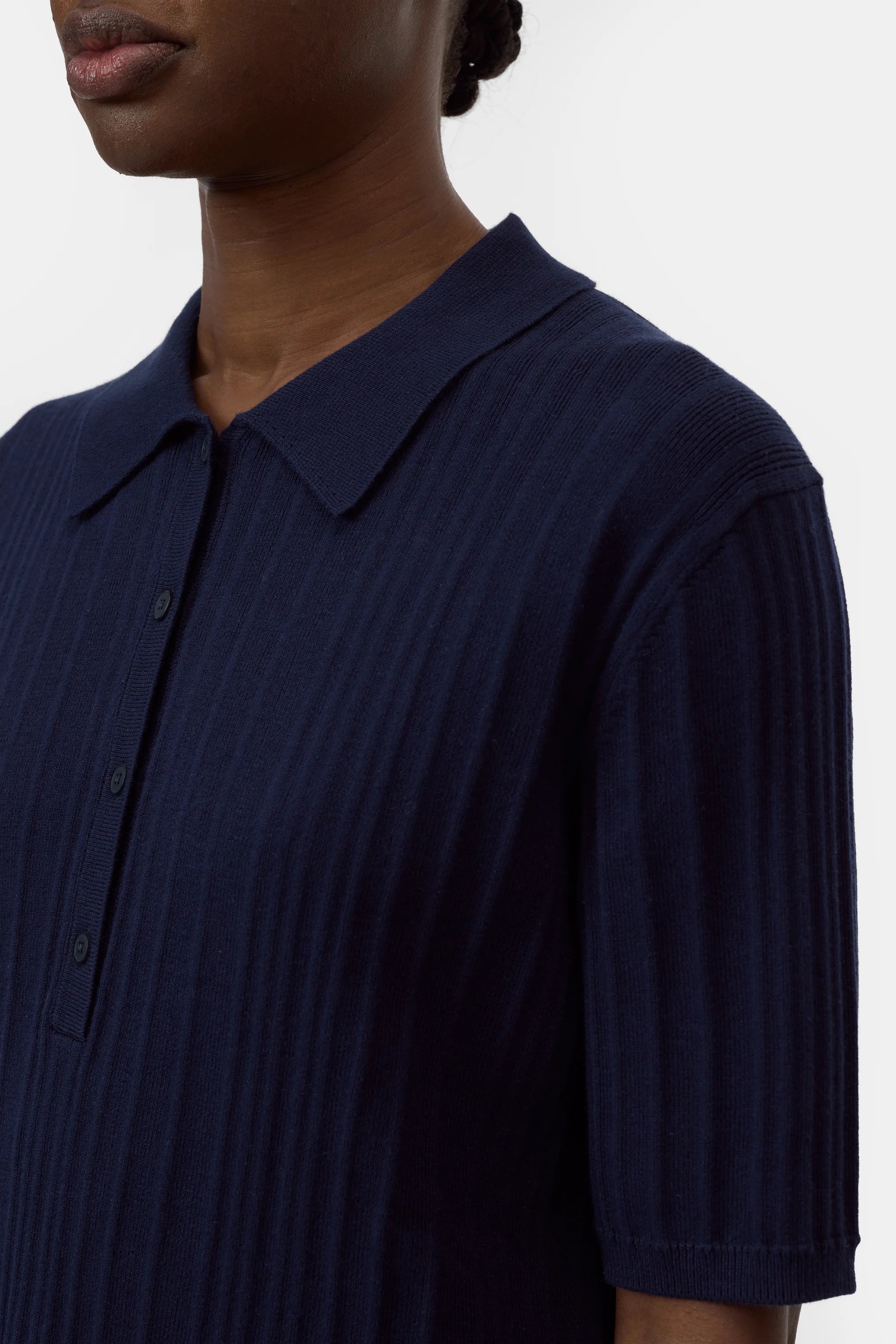 CLOSED SHORT SLEEVE POLO NAVY