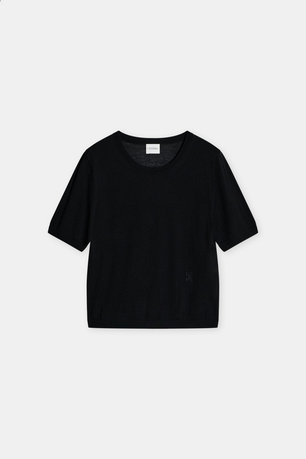 CLOSED CREW NECK SHORT SLEEVE BLACK