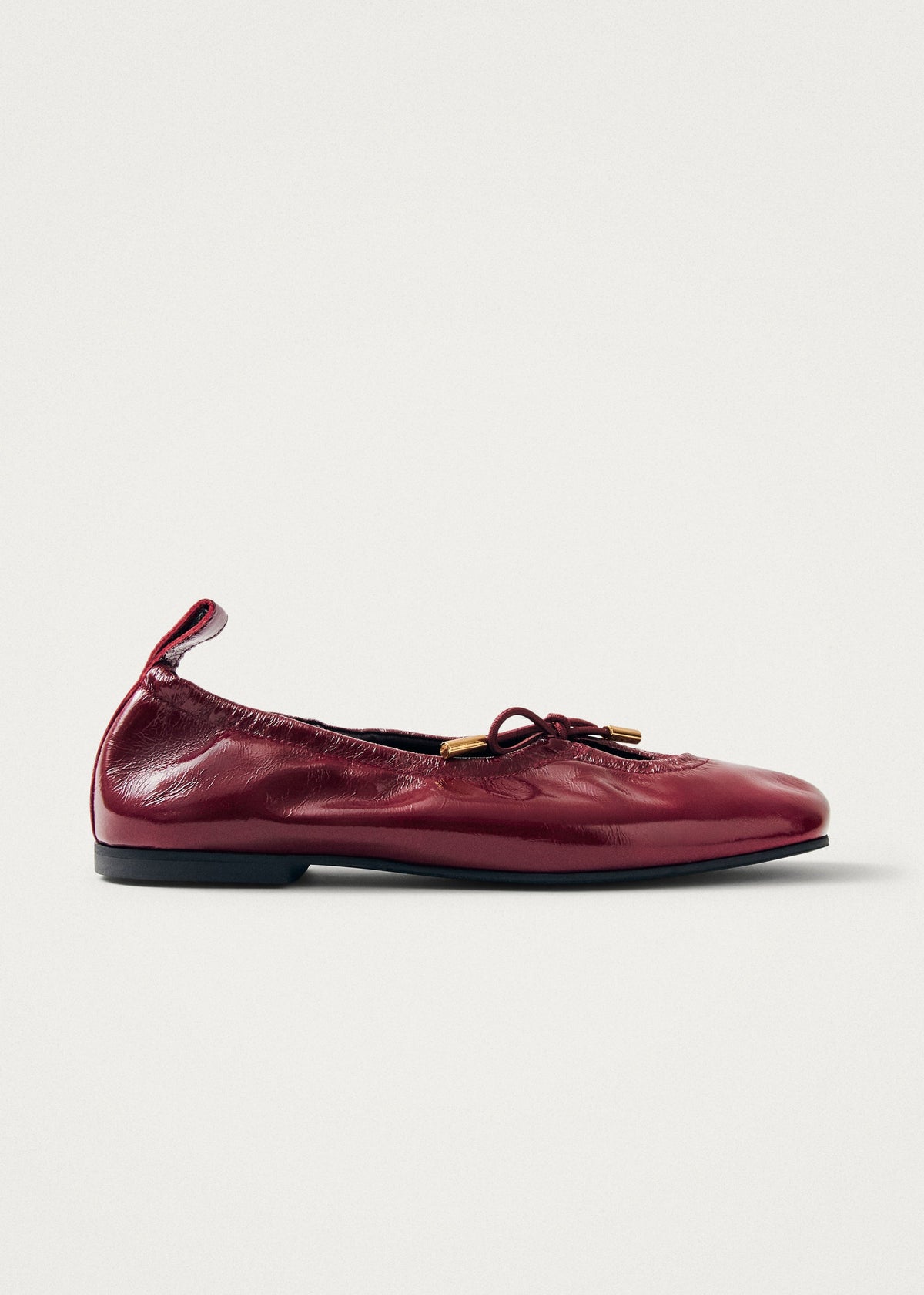 ALOHAS Rosalind Burgundy Patent Leather Ballet Flats