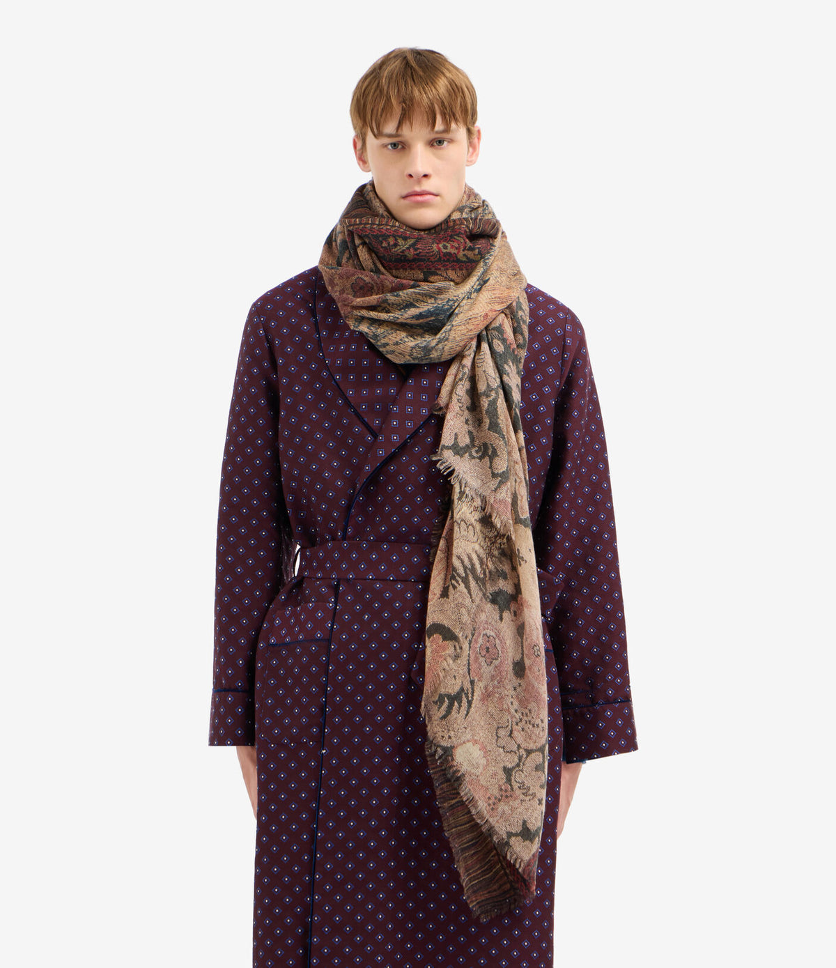 Pierre-Louis Mascia EUCLIDEX Shawl Scarf Cashmere 135x195