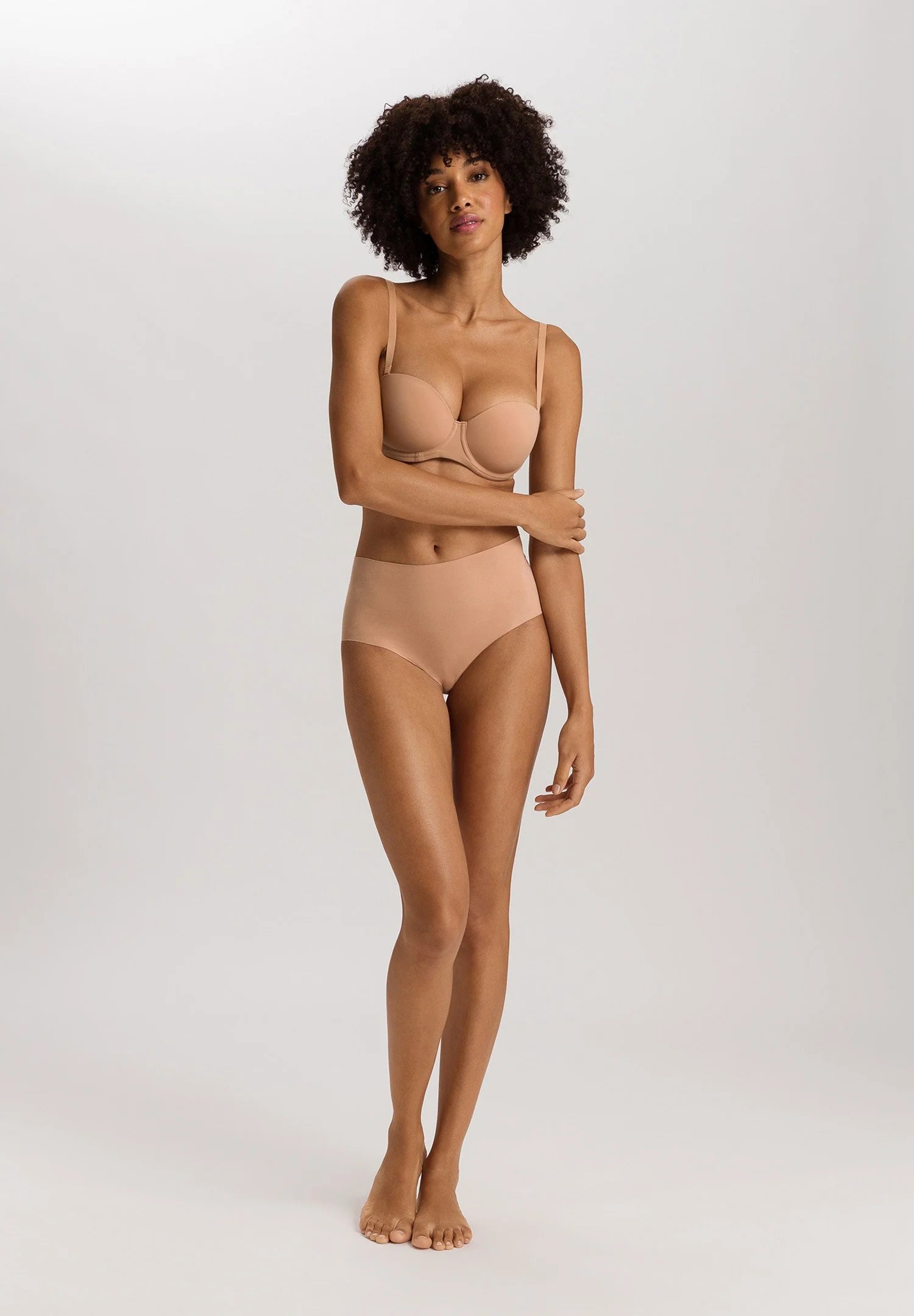 Hanro Maxi Briefs Invisible Cotton Beige