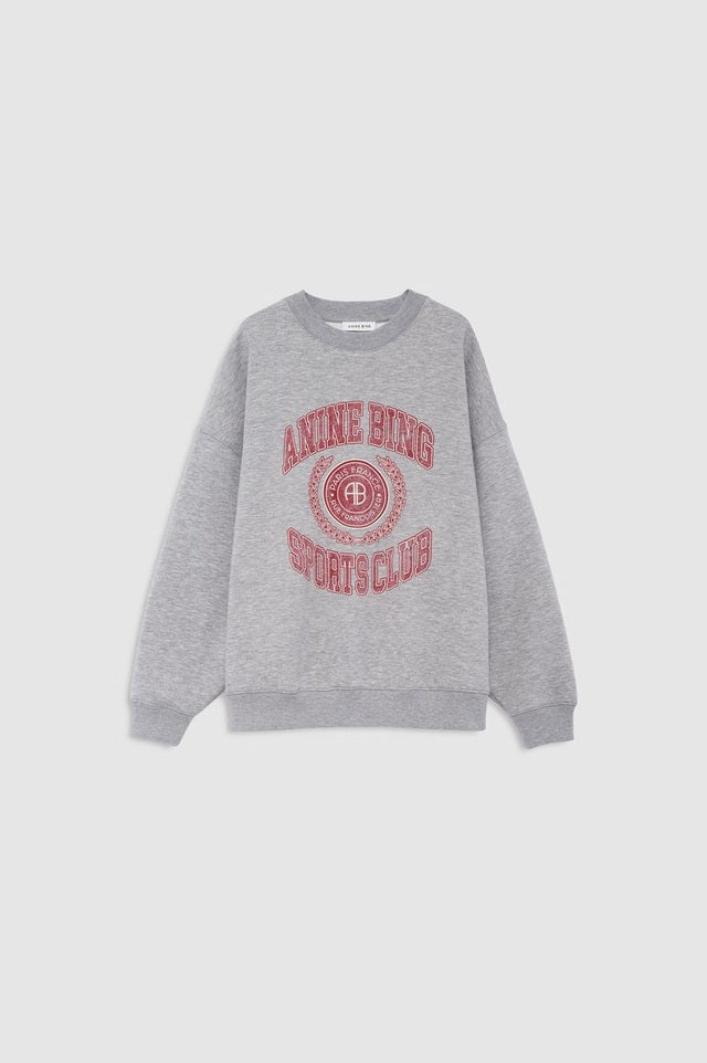 Anine Bing Collegiate Miles Sweatshirt Grey