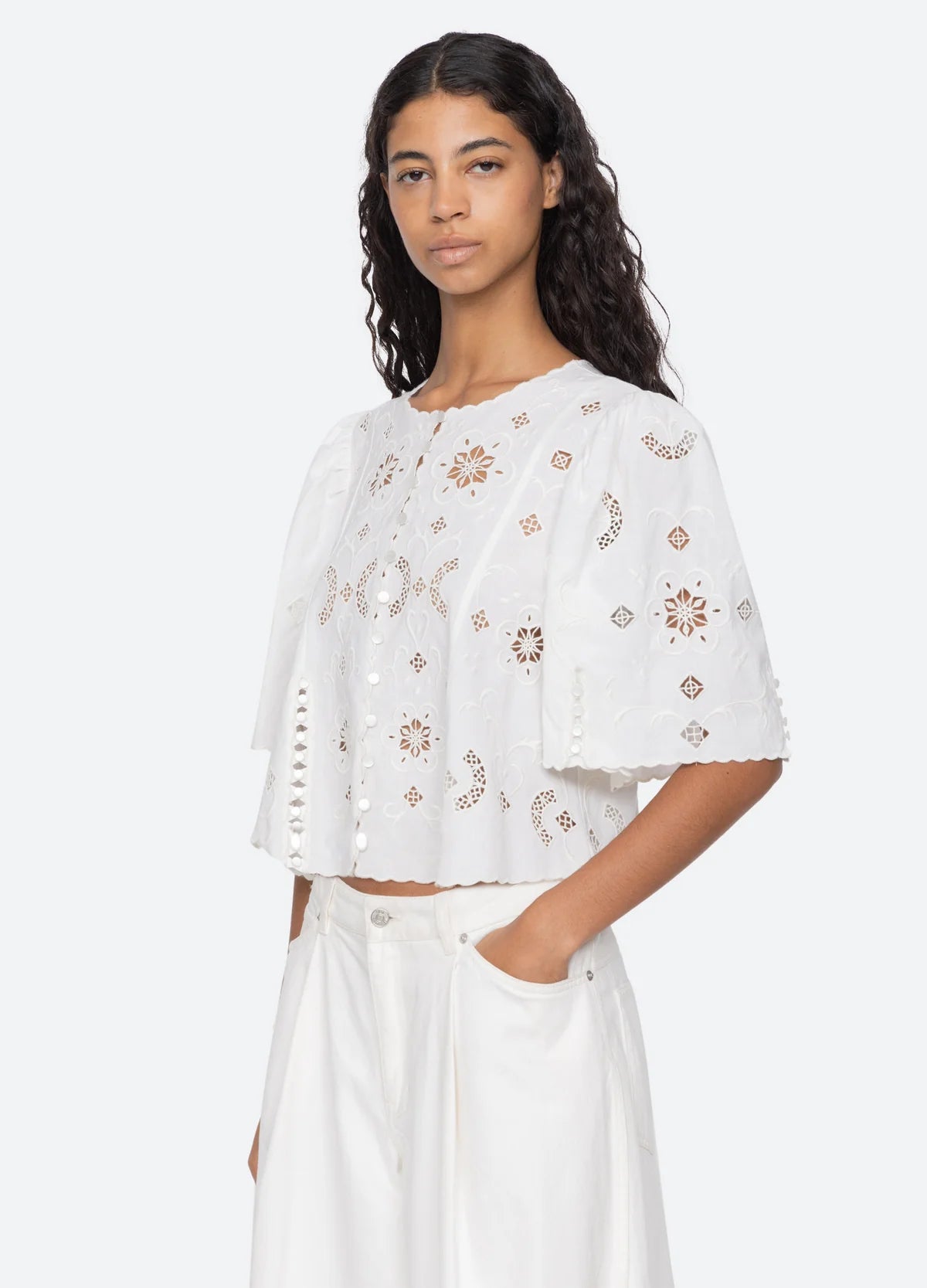 Sea New York Gardener Top White