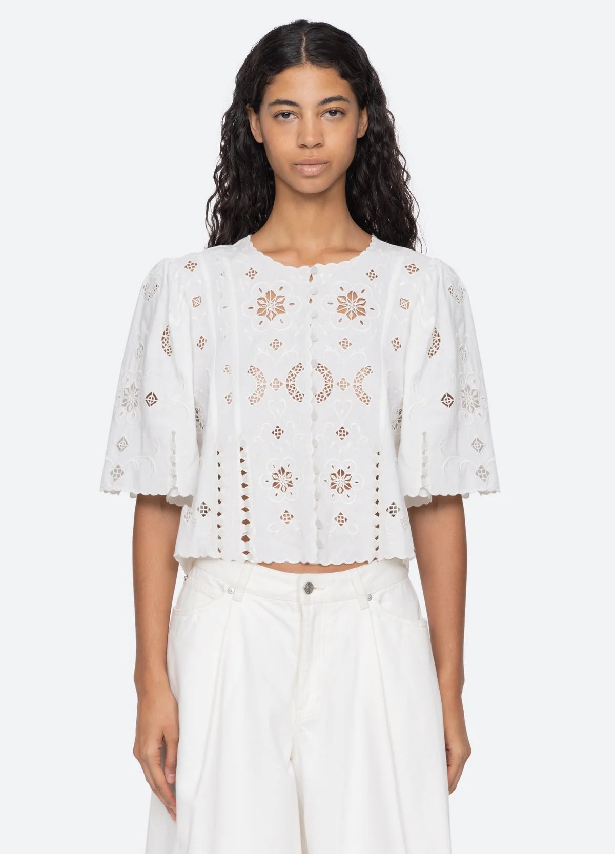 Sea New York Gardener Top White