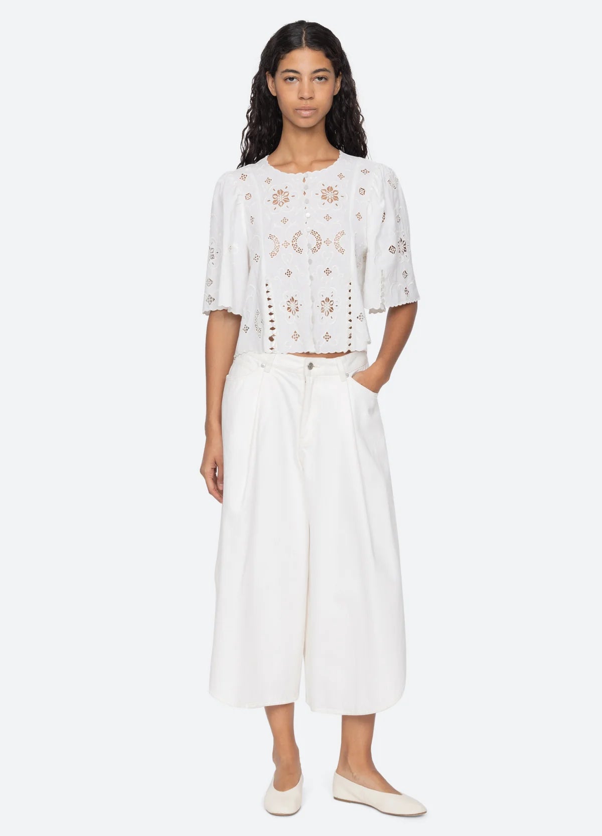 Sea New York Gardener Top White