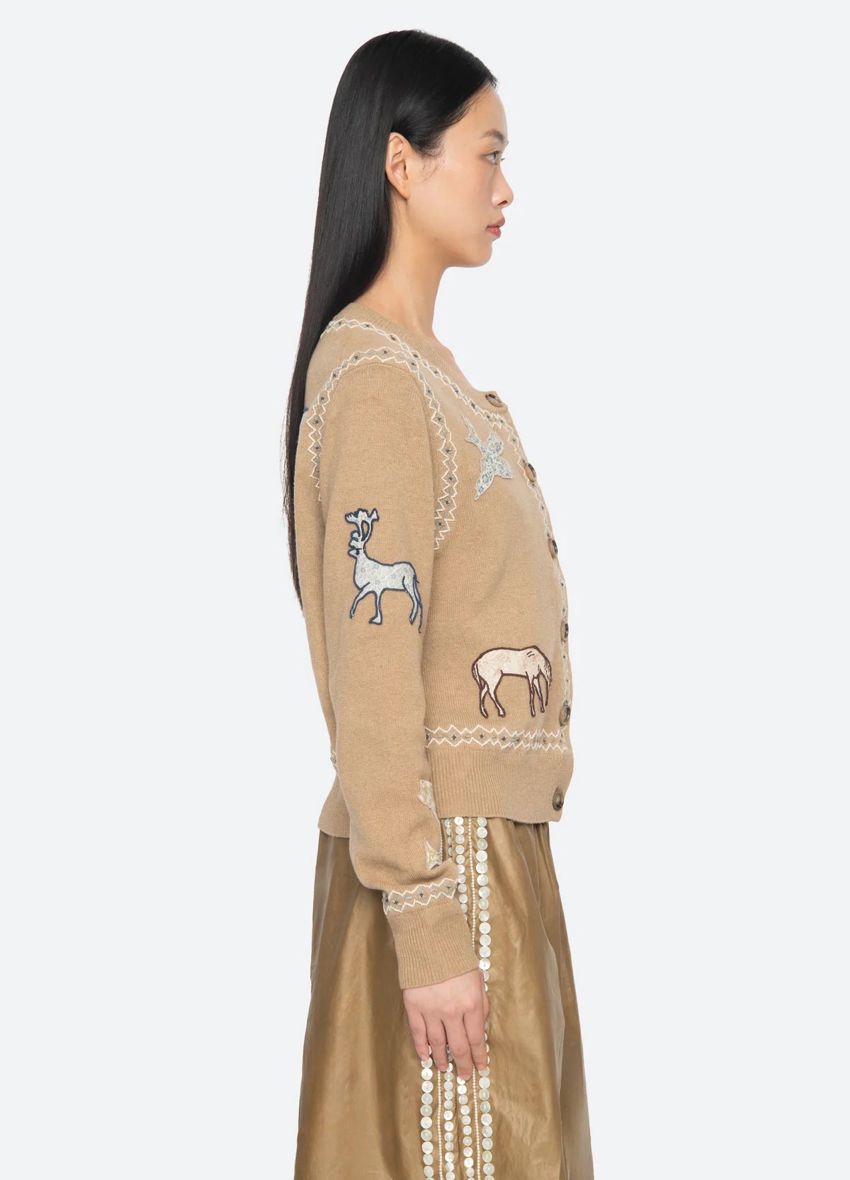Sea New York Winslow Craft Cardigan Camel