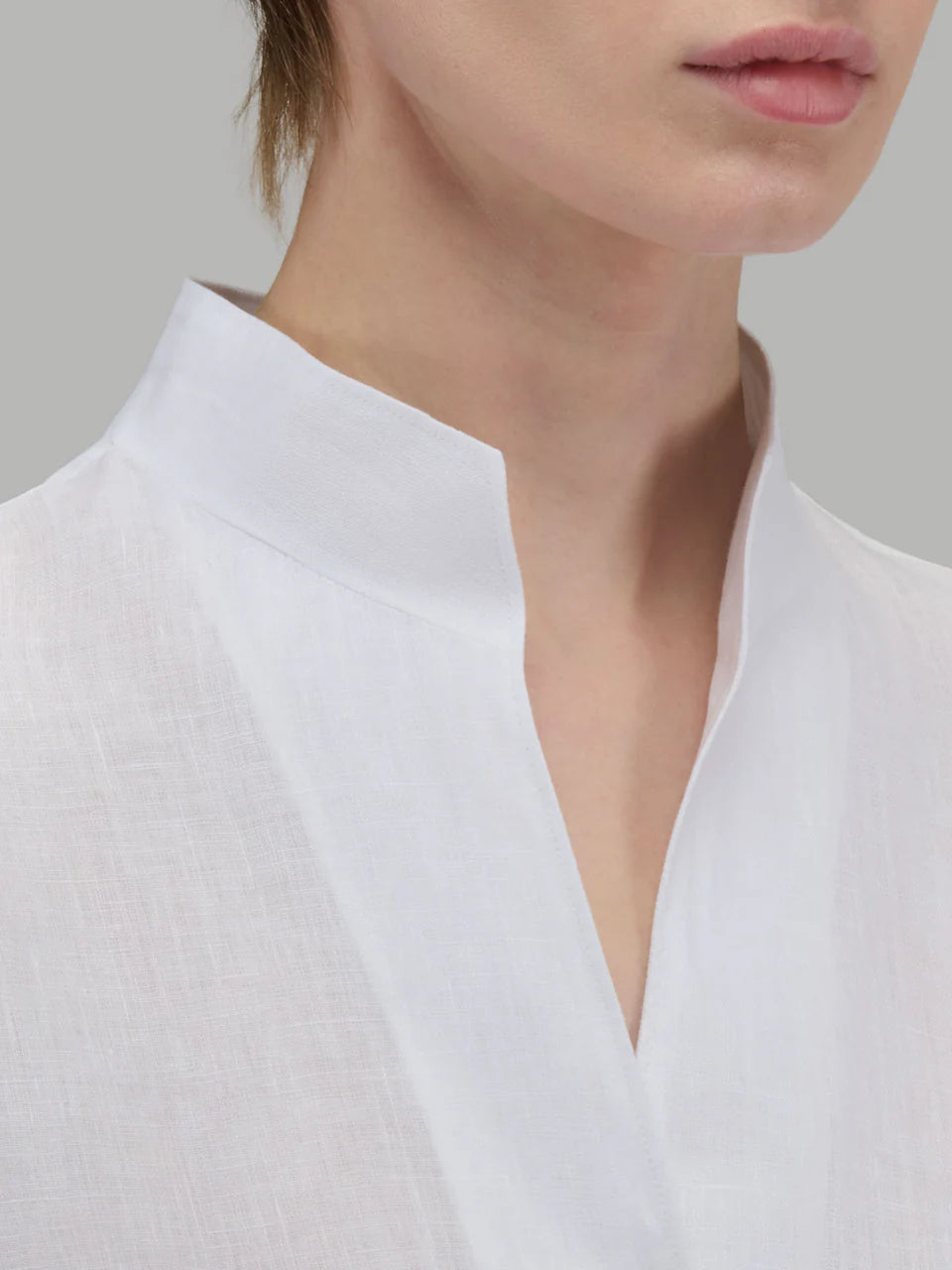 Xacus Sasha Linen Shirt White