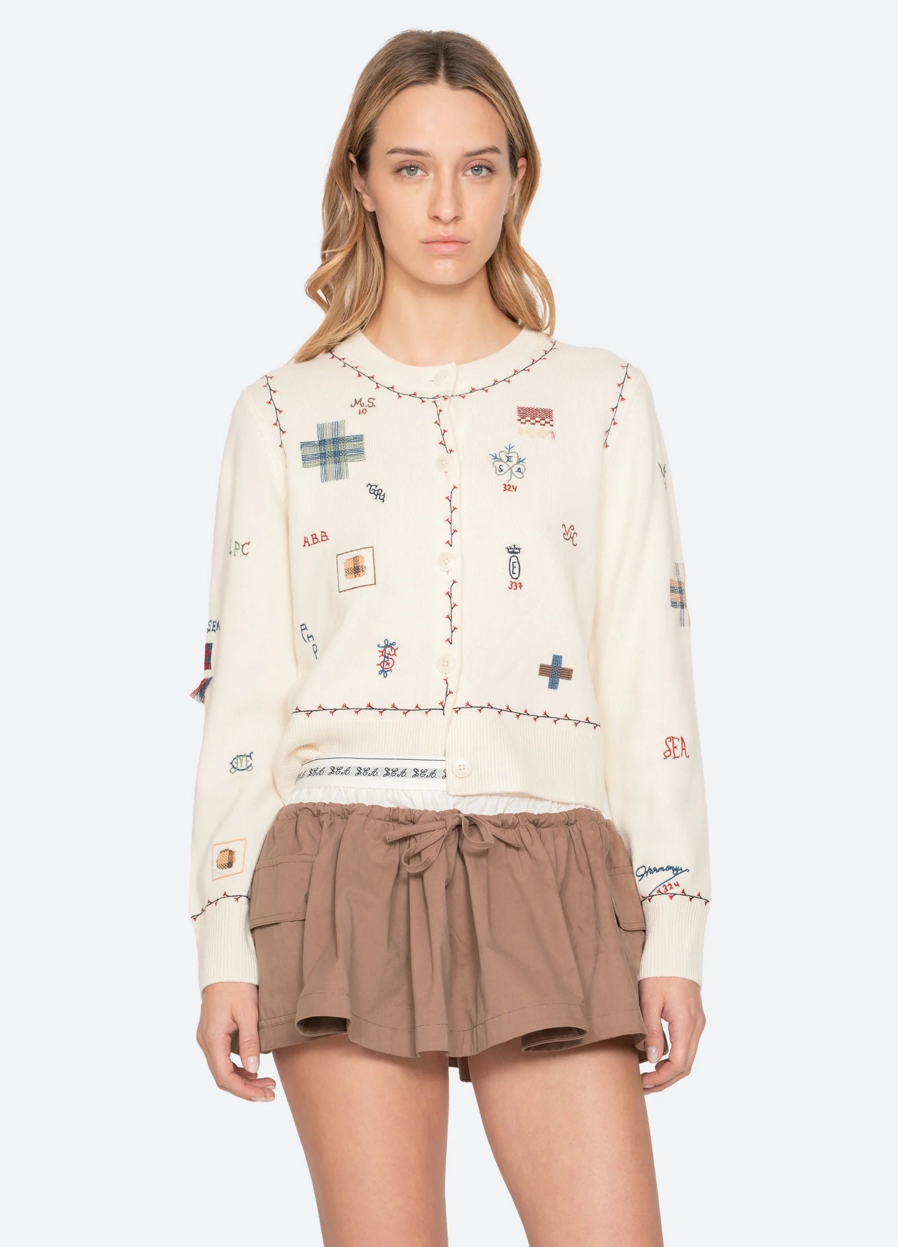 Sea New York Claira Cardigan Cream