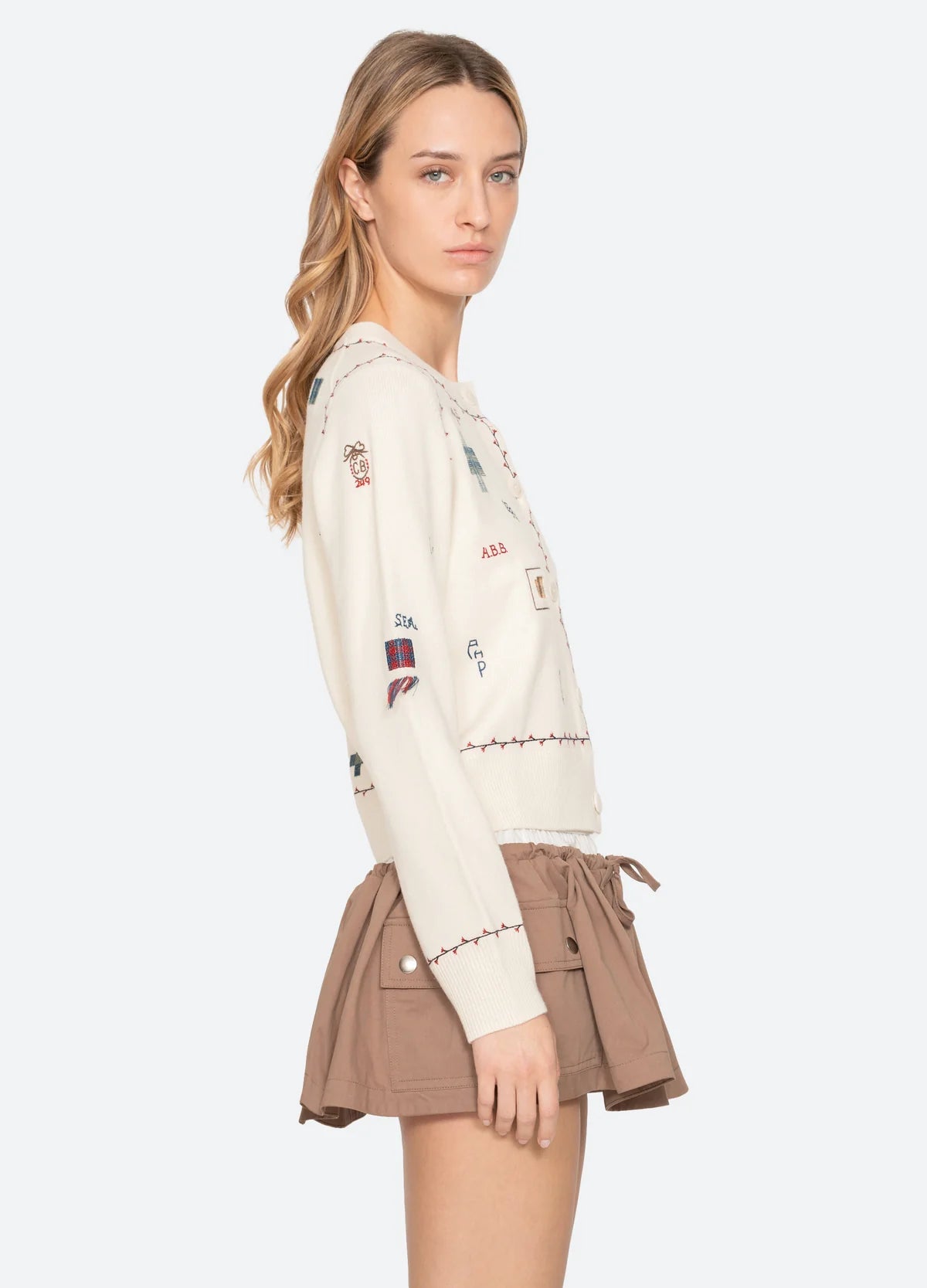 Sea New York Claira Cardigan Cream