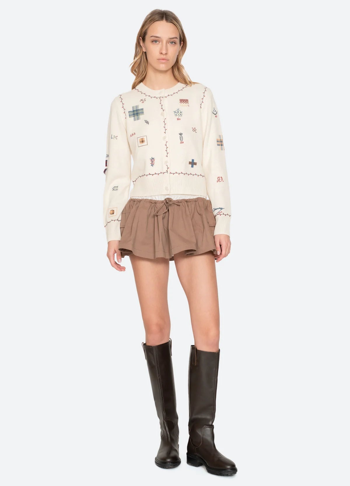 Sea New York Claira Cardigan Cream