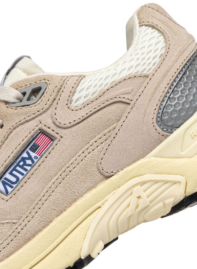 Autry Hyperway Suede Mesh Sand Silver