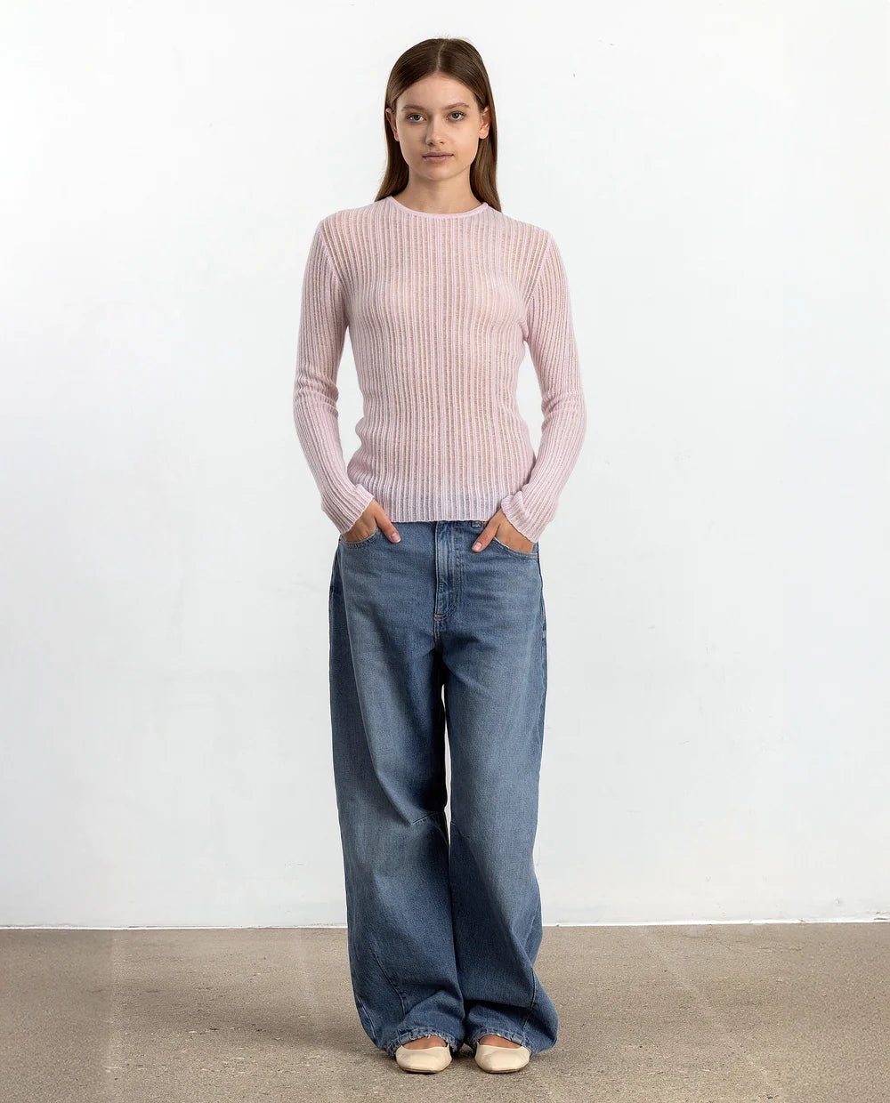 Allude Cashmere Sweater in Rose - Den Lille Ida - Allude