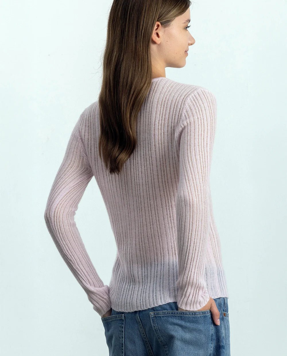 Allude Cashmere Sweater in Rose - Den Lille Ida - Allude
