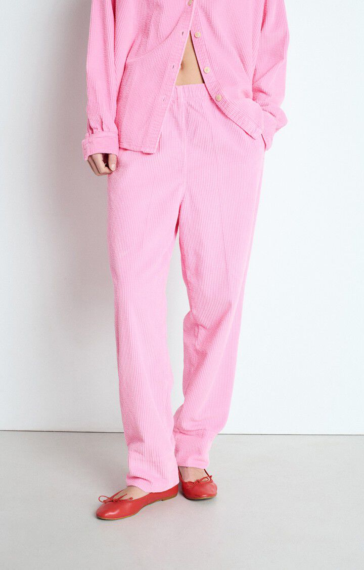 AMERICAN VINTAGE TROUSERS PADOW VINTAGE BUBBLEGUM - Den Lille Ida - American Vintage