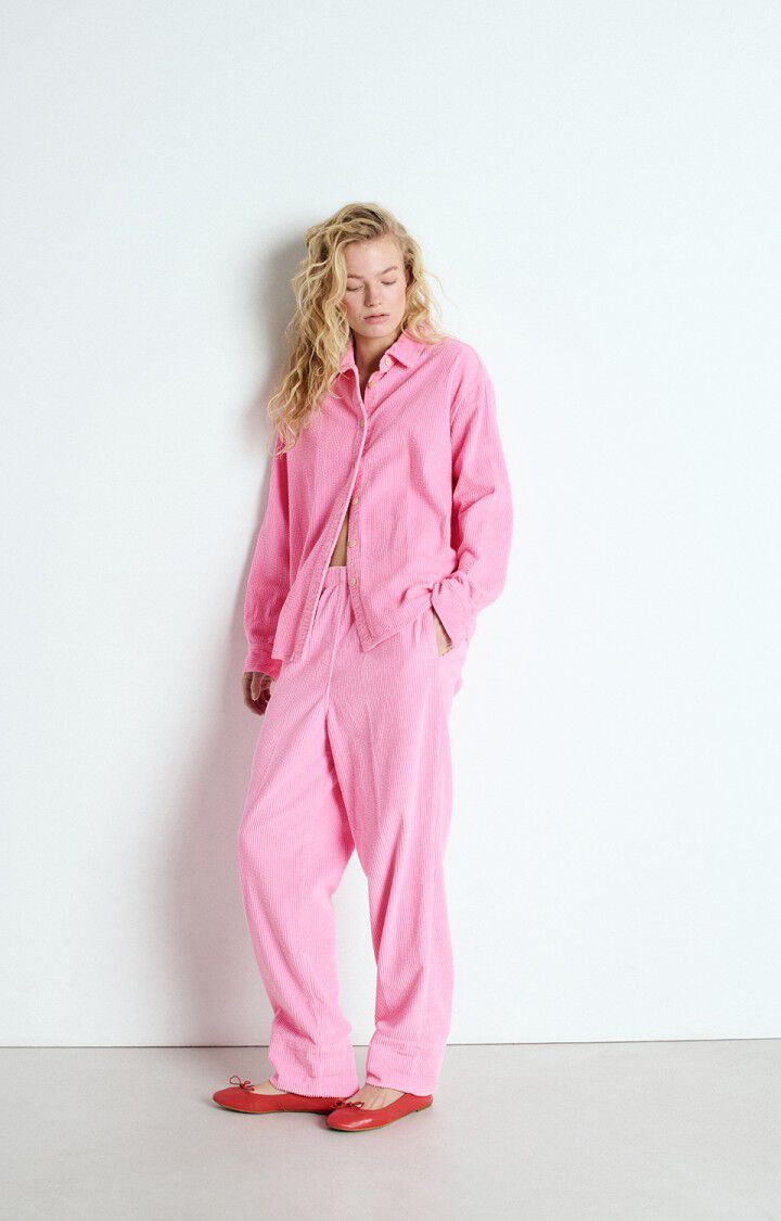 AMERICAN VINTAGE TROUSERS PADOW VINTAGE BUBBLEGUM - Den Lille Ida - American Vintage