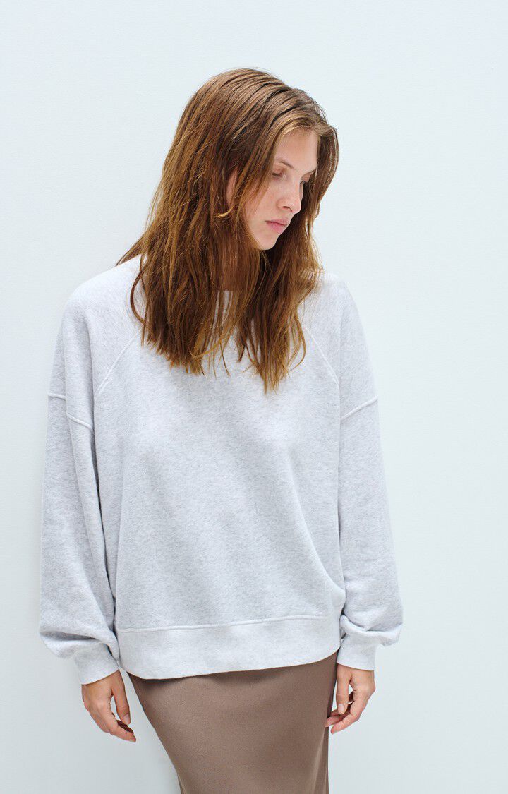 AMERICAN VINTAGE SWEATSHIRT ATUBAY ARTIC MELANGE - Den Lille Ida - American Vintage