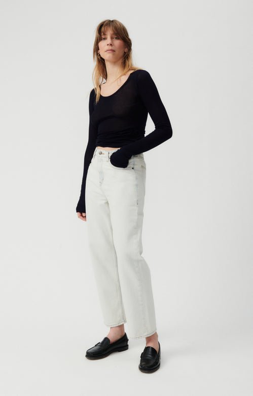 American Vintage T-shirt Massachusets Black - Den Lille Ida - American Vintage