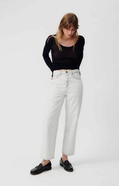 American Vintage T-shirt Massachusets Black - Den Lille Ida - American Vintage