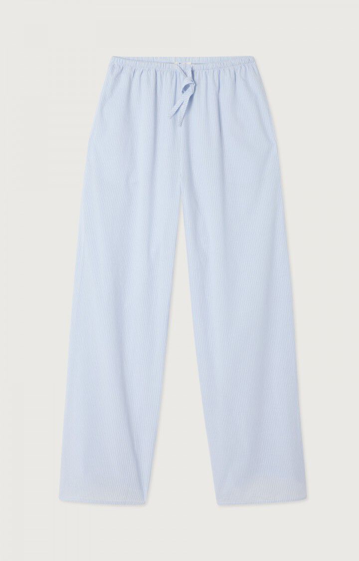AMERICAN VINTAGE TROUSERS ELUABIRD BLUE STRIPES - Den Lille Ida - American Vintage