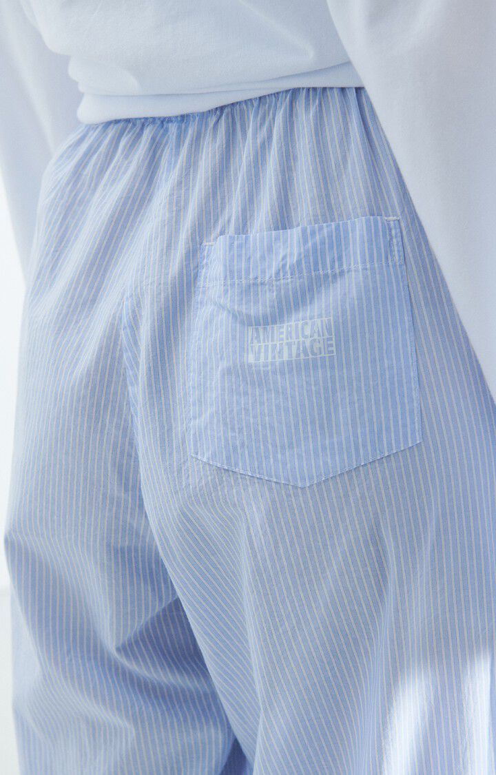 AMERICAN VINTAGE TROUSERS ELUABIRD BLUE STRIPES - Den Lille Ida - American Vintage