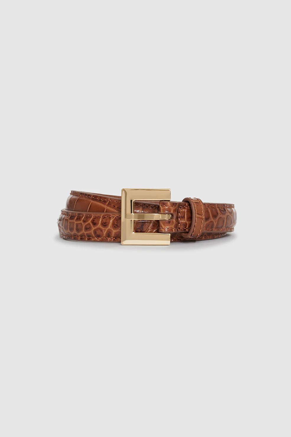 Anine Bing Nicola Belt Embossed Brown - Den Lille Ida - Anine Bing