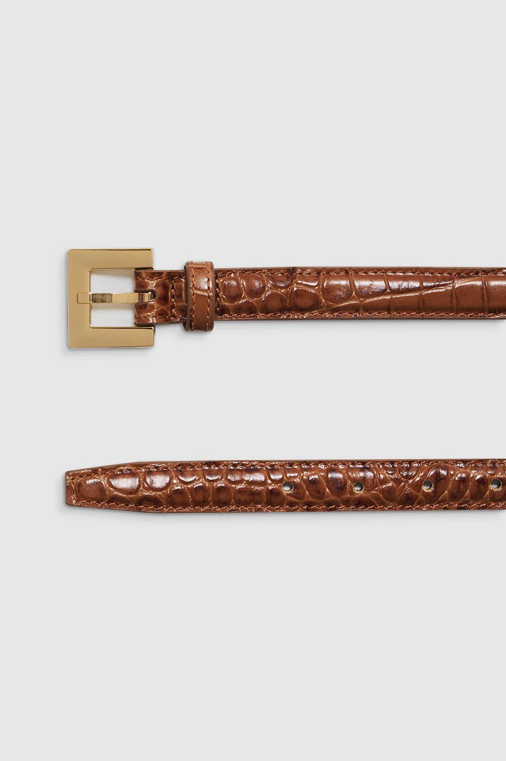Anine Bing Nicola Belt Embossed Brown - Den Lille Ida - Anine Bing