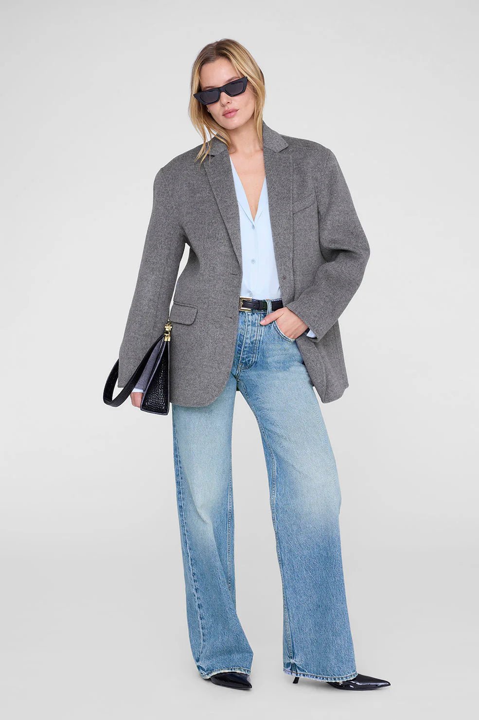 Anine Bing Bethany Shirt Pale Blue - Den Lille Ida - Anine Bing