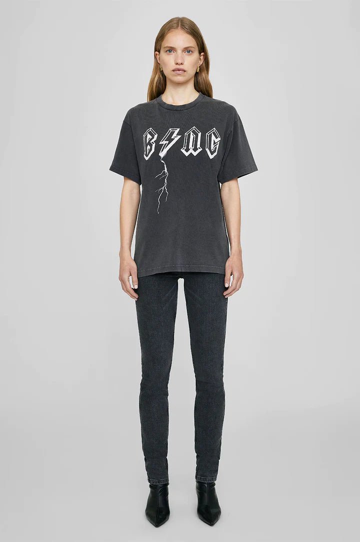 Anine Bing Bolt Tee Black