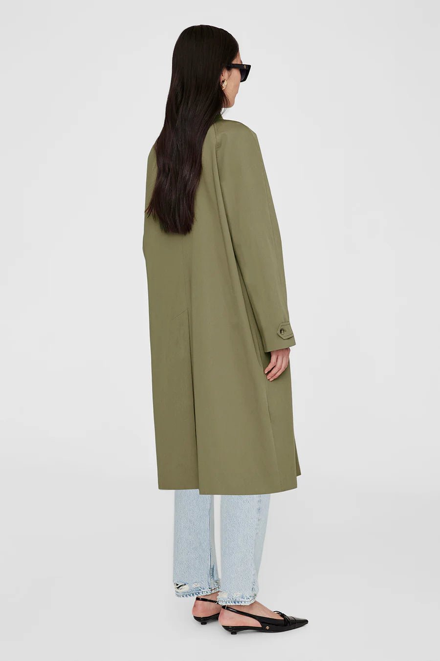 Anine Bing Randy Oversized Trench Olive - Den Lille Ida - Anine Bing