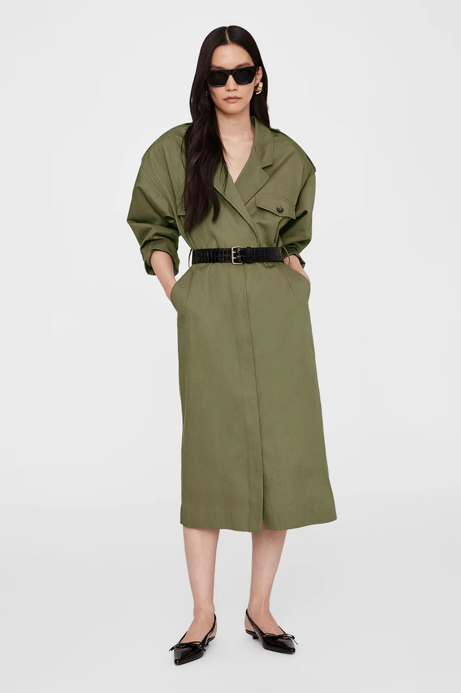 Anine Bing Zelda Dress Olive - Den Lille Ida - Anine Bing