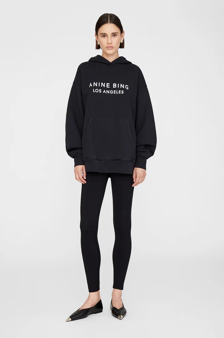 Anine Bing Alto Hoodie Black - Den Lille Ida - Anine Bing